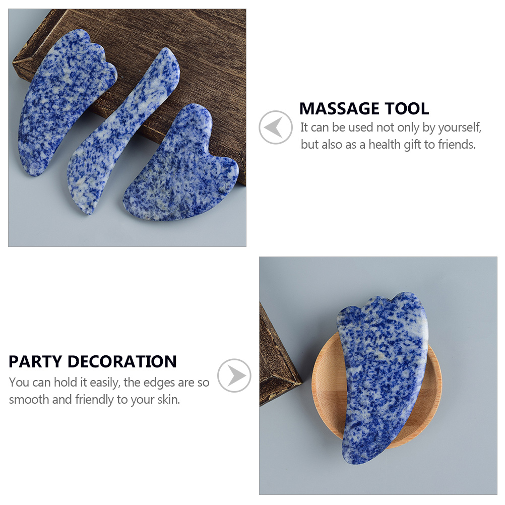 Natural Jade Gua Sha Facial Tool Scraping Massage Premium Durable Smooth Easy Storage Carry Nutrients