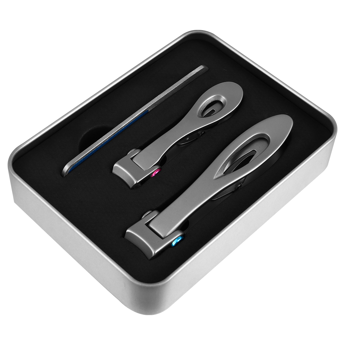 Professional Nail Clippers Set Stainless Steel Hand Tool Silver Hard Nails Trimmer Pedicure Accessories Toe Fingernail Care Kit