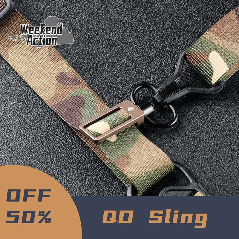 WADSN Tactical 2 To 1 Point Triglide Convertible QD Sling Conversion Adaptor 1in / 1.25in Metal Weapon M4 AR15 Accessories MS12