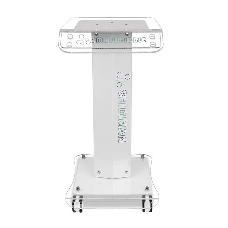 Acrylic Material Trolley Salon Spa Beauty Machine Stand Rolling Trolley for Hydra Microdermabrasion Equipment Trolley