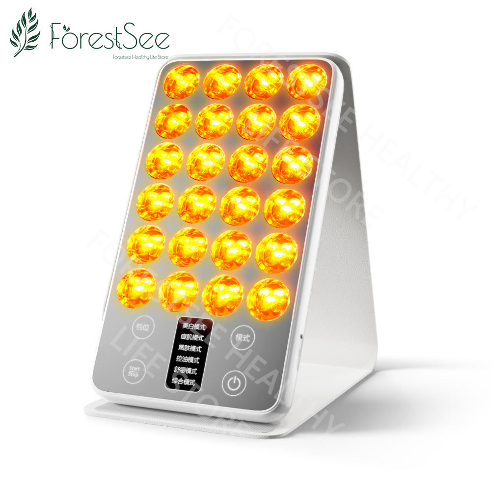 Mini Led Red Light Therapy Skin Rejuvenation Acne Skin Oil Control Soothing Skin With Makeup Mirror Lamp Beauty Instrument