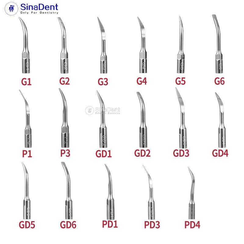 5Pcs Dental Ultrasonic Scaler Tips G1 G2 G3 G4 P1 P3 GD1 GD2 GD3 GD4 PD1 for EMS DTE Satelec  Dental  Instruments