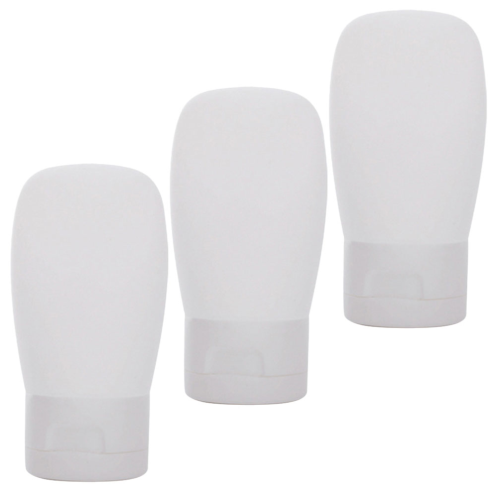 3pcs Travel Bottles Shampoo Dispensers Containers 100ml Reusable Portable Wash Bottle for Liquid Soap Lotion Storage