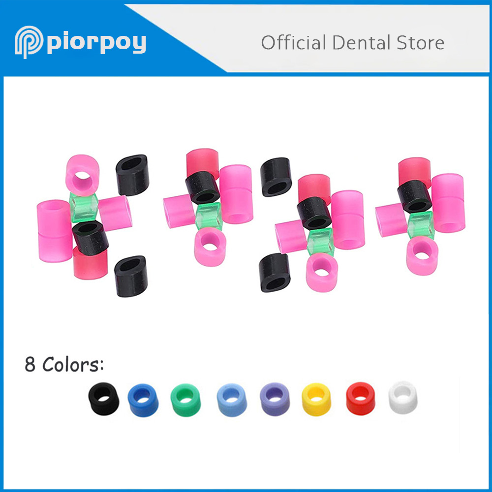 100 Pcs/Box Dental Instrument Color Code Rings Autoclavable Silicone Circle Hygienist Small Dentistry Laboratory Tools Colorful
