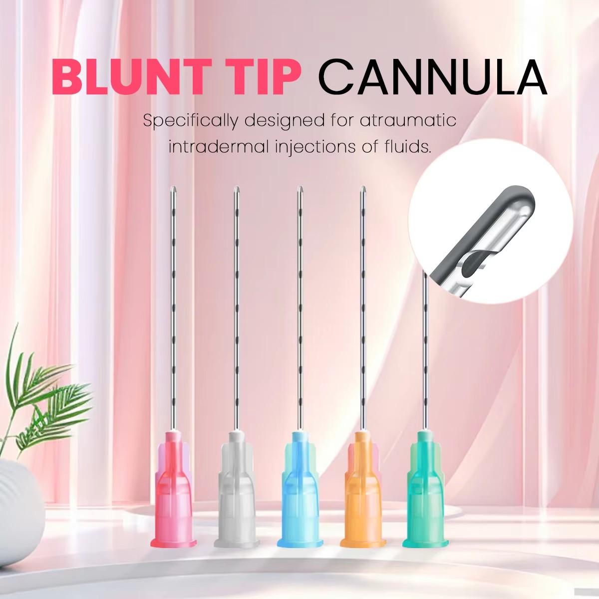 14G 90mm Blunt Cannula For Filler Injection  18G 20G 21G 22G 23G 25G 27G 30G Uric Acid Facial Filling Nose Slight Blunt Needle