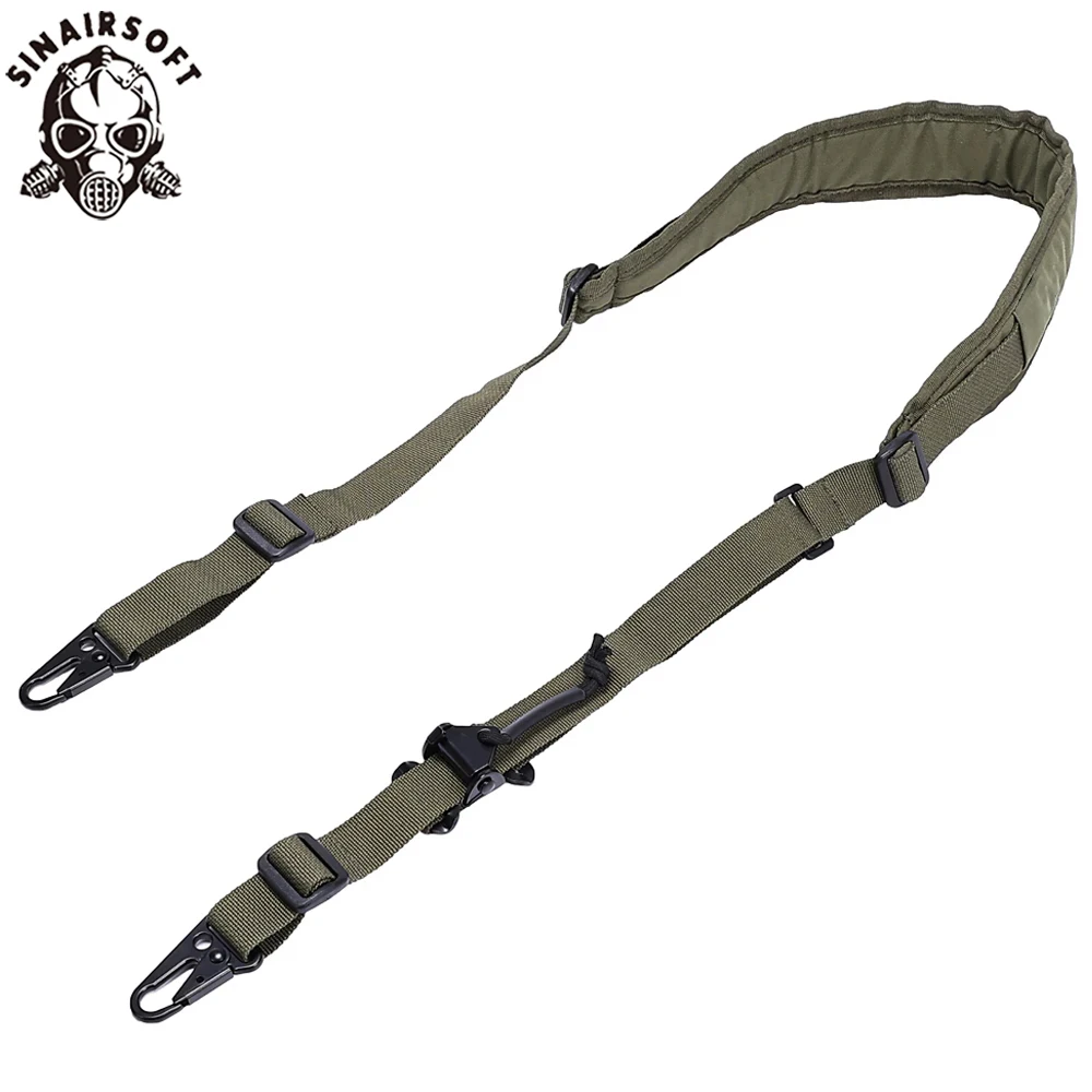 SINAIRSOFT Hunting Rifle Tactical Sling Removable 2 Point Padded Combat Modular Shooting Equipment Strap Airsoft Accessories