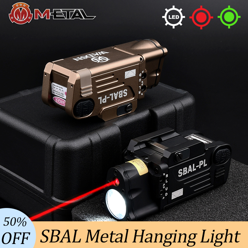 Tactical SBAL PL Red Green Dot Laser Sight Strobe Flashlight Pistol Hanging Scout LED Lamp Airsoft Hunting Weapon Light