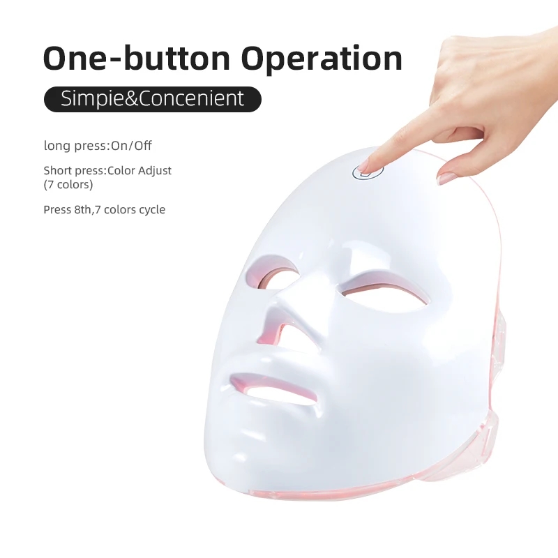 LED Photon Beauty Mask Repair Damaged Skin Home Face Beauty Instrument Anti Aging Face Lifting Beauty Device Spots Acne Removing