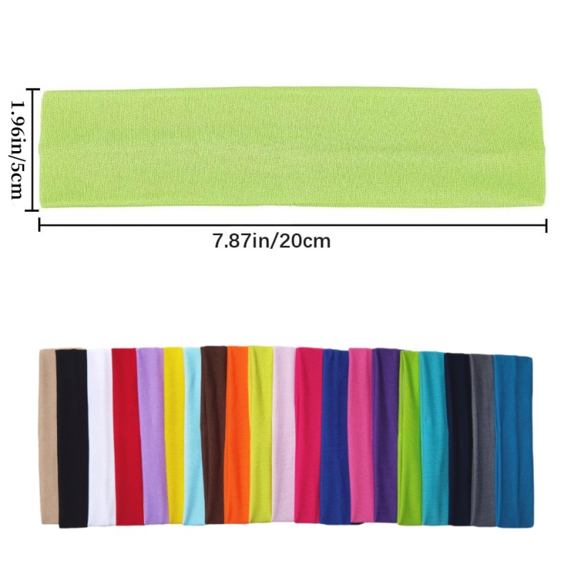 Elastic Hair Fashion Sports Headbands for Women Solid Bands Running Fitness Yoga Hair Bands Stretch Makeup Hair Accessories