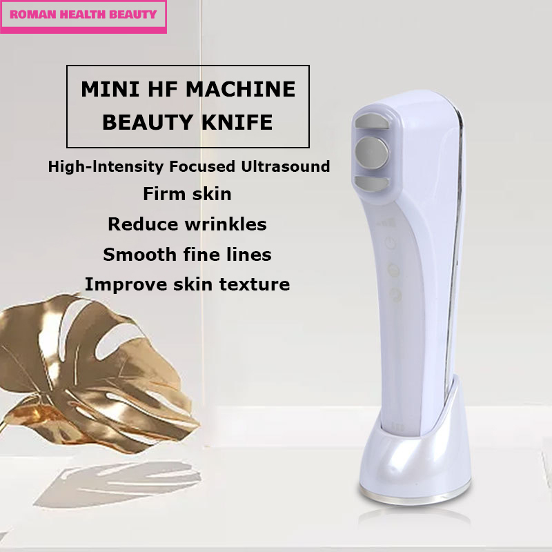 Ultrasonic V-Face Beauty Equipment EMS RF Beauty Massager Facial Lifting Electric Pulse Beauty Knife Skin Rejuvenation Whitening
