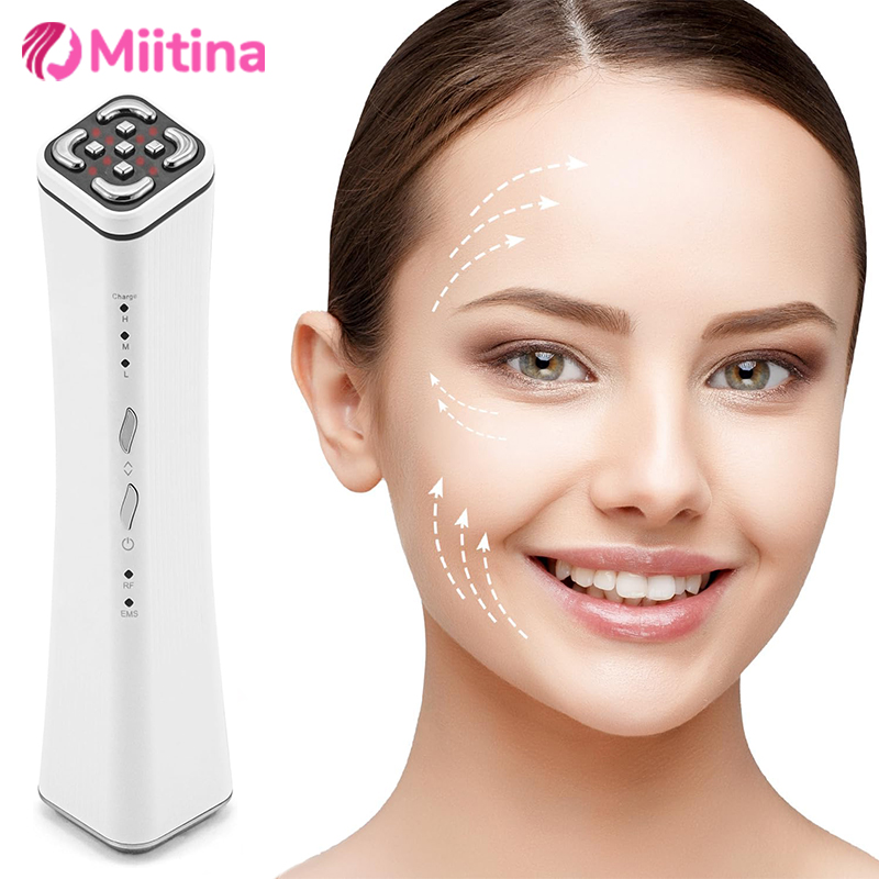 Facial High Frequency Beauty Device EMS Lift Firming Fine Lines Anti-aging Freezing Age Skin Rejuvenation Care New Instrument