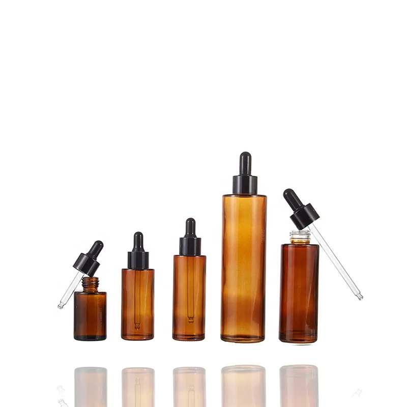 Cosmetic Skin Care Essential Oil GlassDropper Perfumes Bottles with Pipette Caps Glass Essential Oil Bottle Dropper Bottle Empty