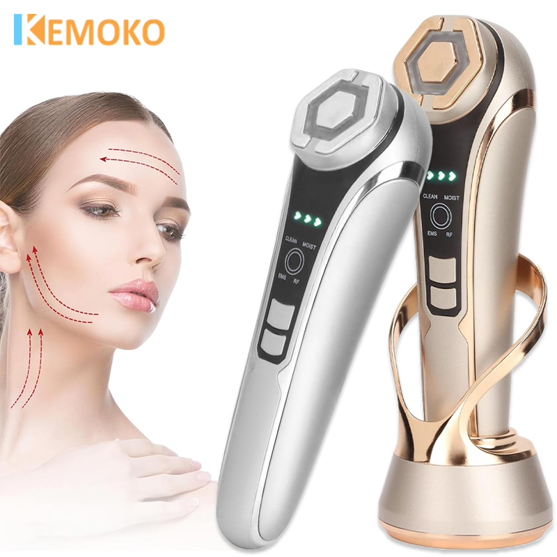Face Beauty Care Devices Multifunction Photon Skin EMS Massage Red Blue Light  Anti Aging Tighten Wrinkle Removal Skin Care