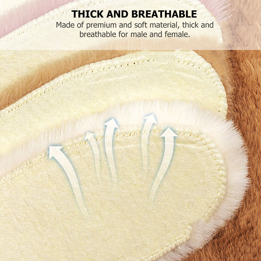 Thickened Warm Insoles Thermal Shoe Pads Winter Foot Comfort Inserts Cold Proof Boot Accessories for Men Women Brown Heat