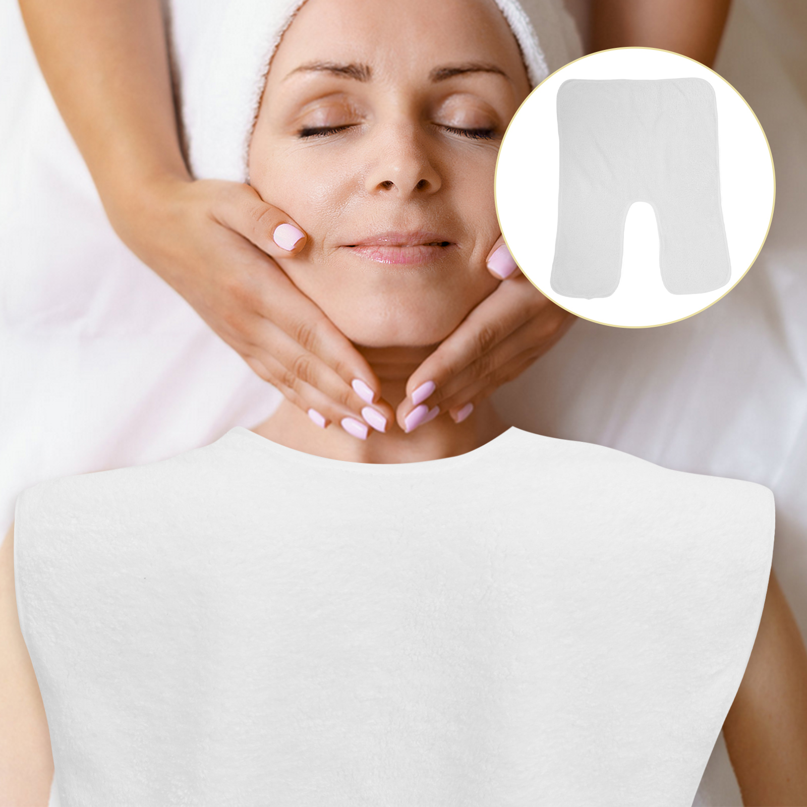 4 Pcs Forked Design Cleansing Towel Faces Towels Estheticians Facial Steaming