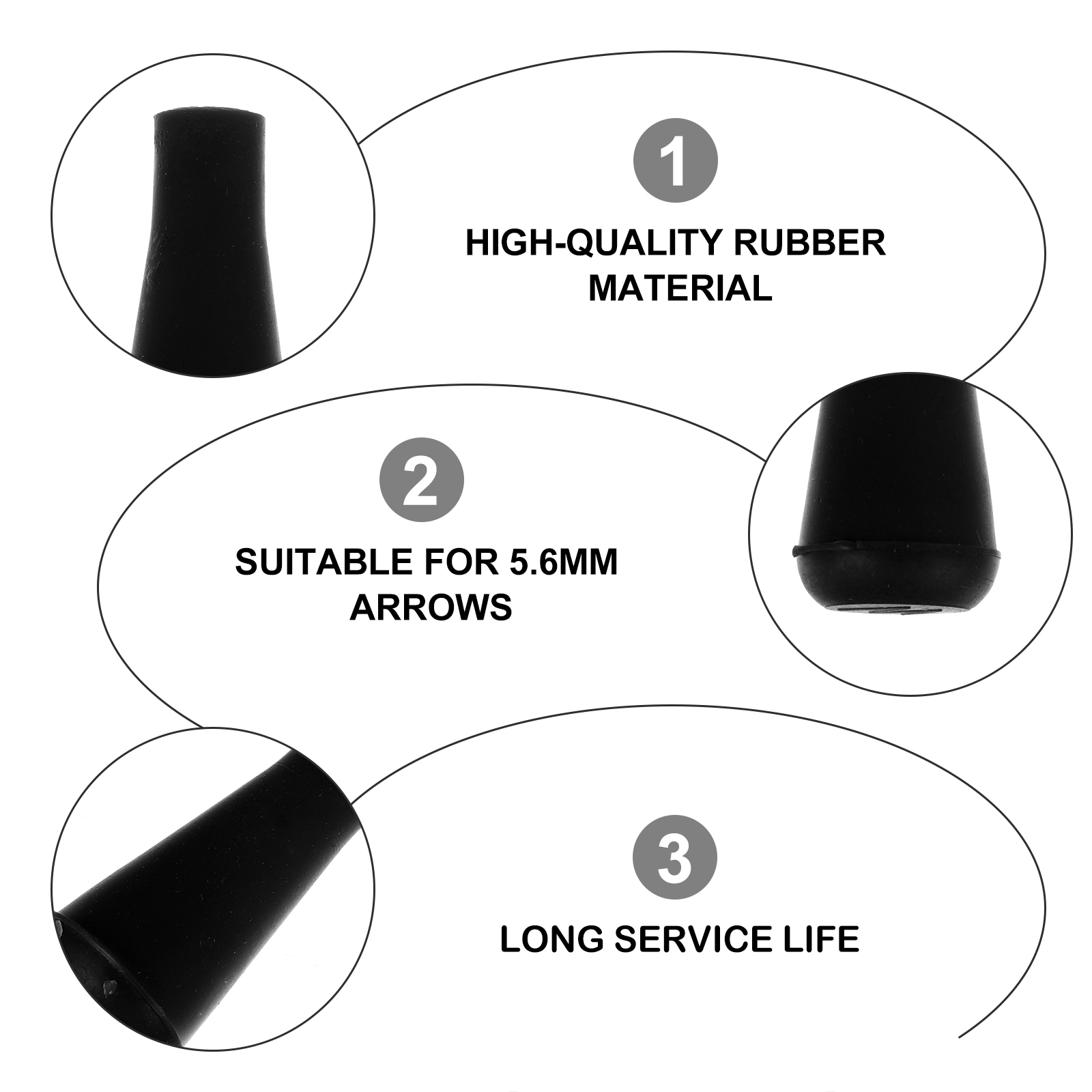 5 Pcs Arrow Target Arrowheads Practice Tip Broadheads Trampoline Points Shaft