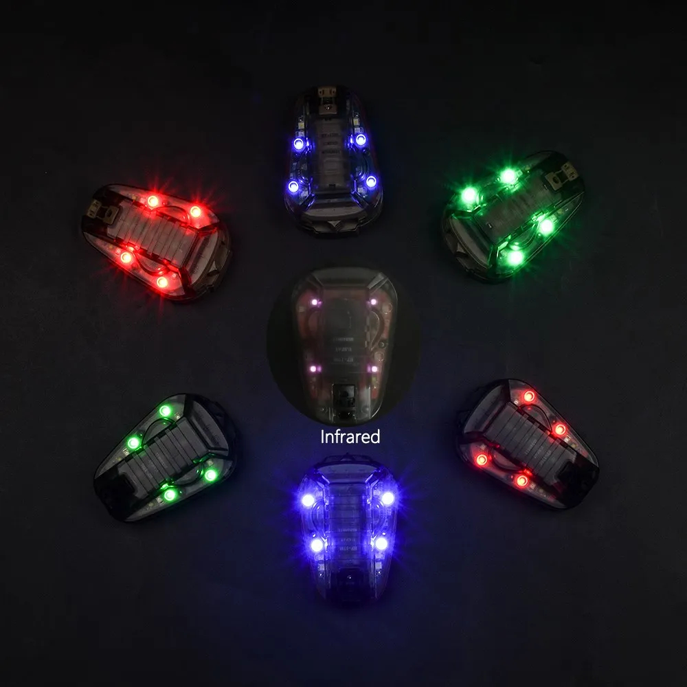 WADSN STAR 6 GEN3 Airsoft Waterproof Fast Helmet Light Red Green Blue IR Strobe Light Outdoor Survival Safety Signal Flash Lamp