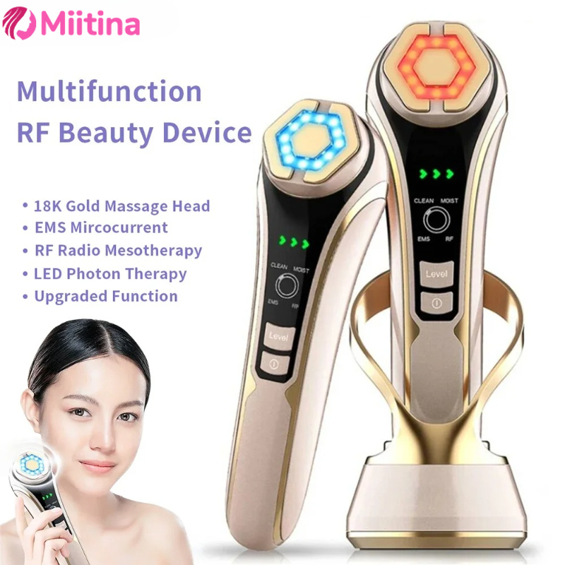 EMS Microcurrent Facial Massager Face Lifting Device Clean and exfoliate Wrinkle Removal Skin Care Beauty Anti-aging