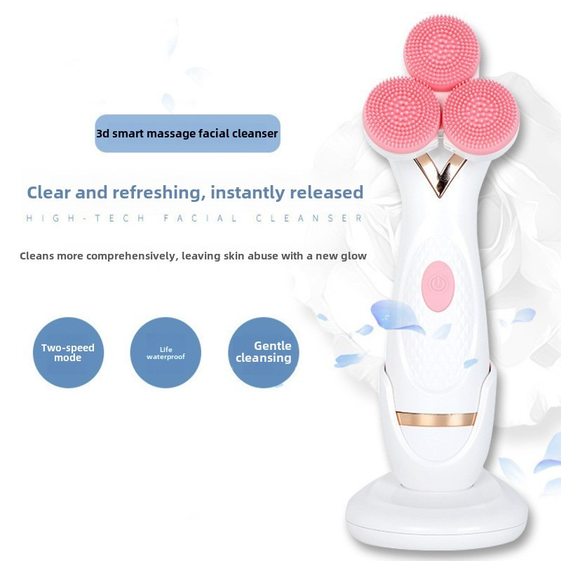 Electric Facial Cleansing Brush For Skin Deep Cleaning Face Brush Silicone Blackhead Removal Pore Cleaner Beauty Face Tools