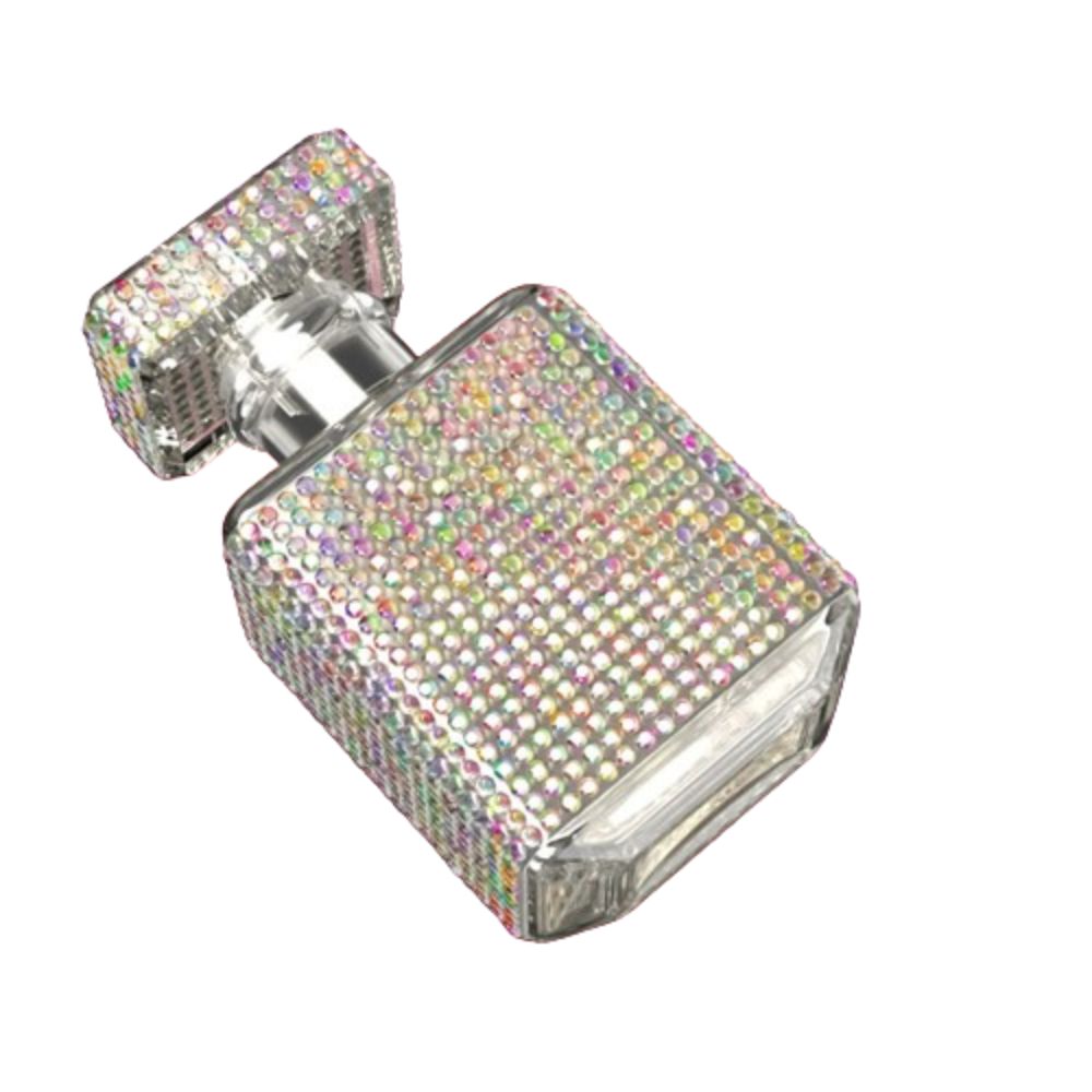 Bling 30ml Glass Bottle Press Type Luxury Shiny Spray Jars Reusable with Spray Pump Travel Spray Bottle Liquid Container