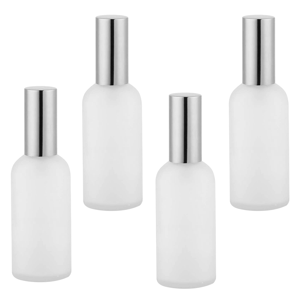 4 Pcs Glass Spray Bottle Refillable Portable Perfume Cologne Essential Oil Travel Mist Reusable Dispenser Refill Bottles