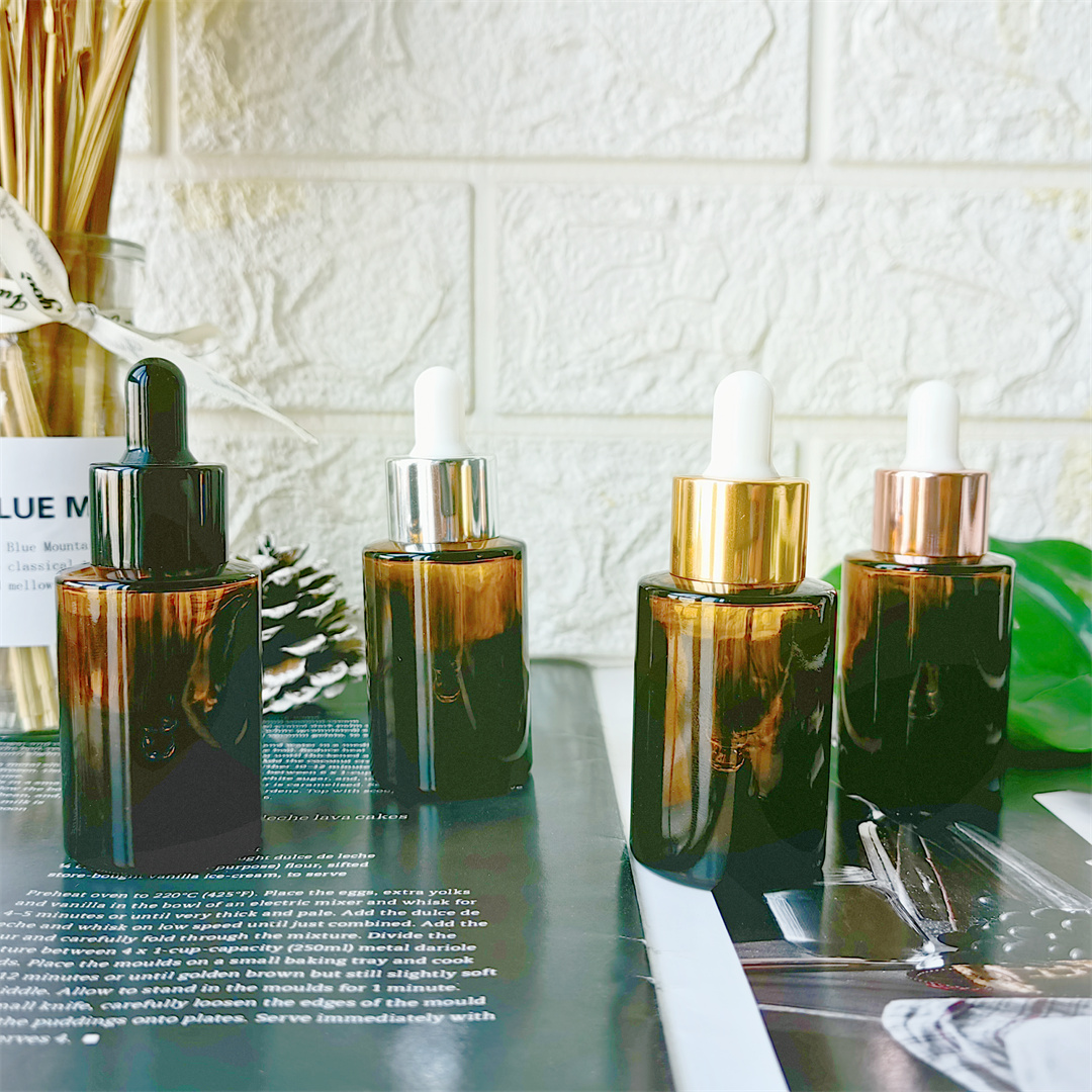 240Pcs Empty 1oz 30ml Amber Glass Essential Oil Dropper Bottle Refillable  Liquids Emulsions Beauty Skincare Travel Bottles Sets