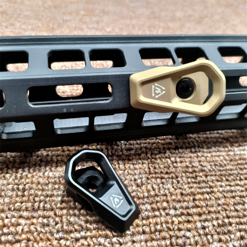 CNC Tactical Sling Point Connect Mount Weapon Gun MLOK System Shoulder Straps LINK Angled Sling Loop Metal Adapter Accessory