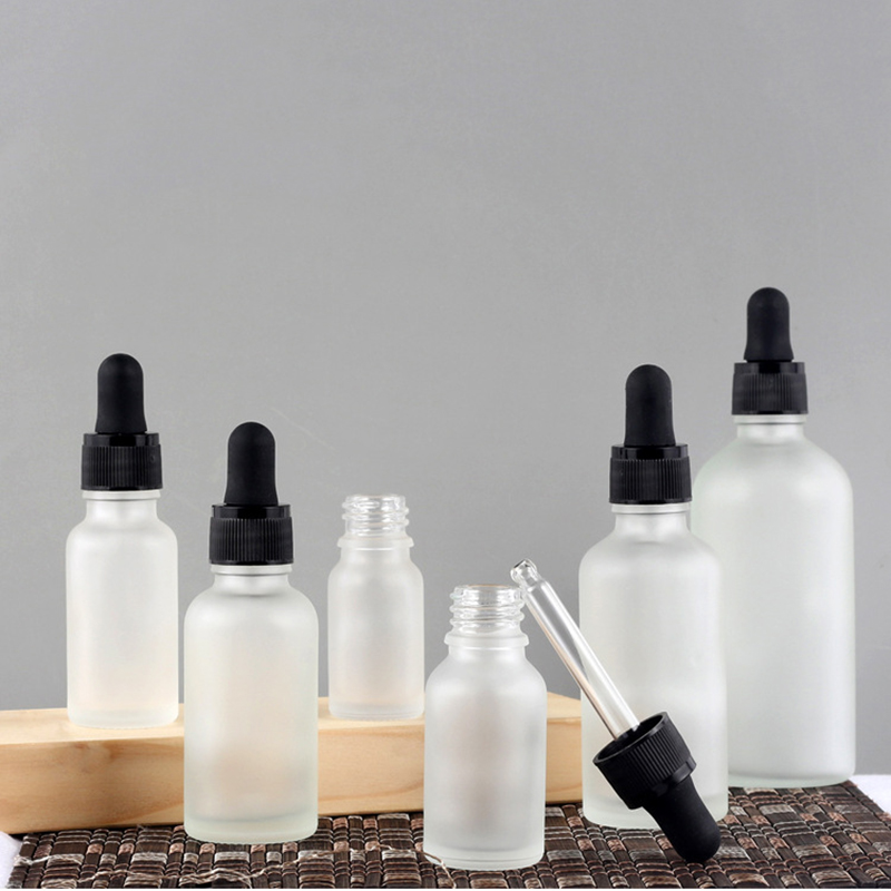 Dropper Bottle Essential Oil Perfume Vape Liquid Storage Jars Vials Dropper Bottle Biodegradable Oil Bottle with Black Dropper
