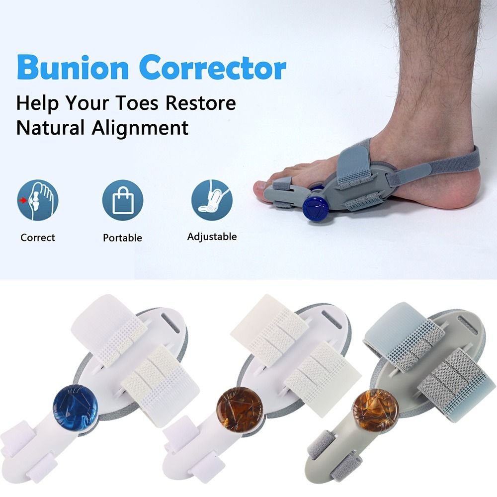 Adjustable Bunion Corrector Comfortable Breathable Big Toe Valgus Straightener Easy To Wear with Anti-slip Heel Strap