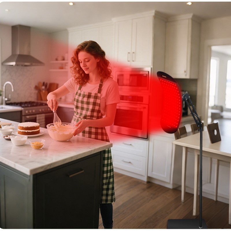 3-in-1 660nm850nm With Red Light Row Lamp Bracket Floor Standing Infrared Lamp Full Body Skin Rejuvenating Instrument