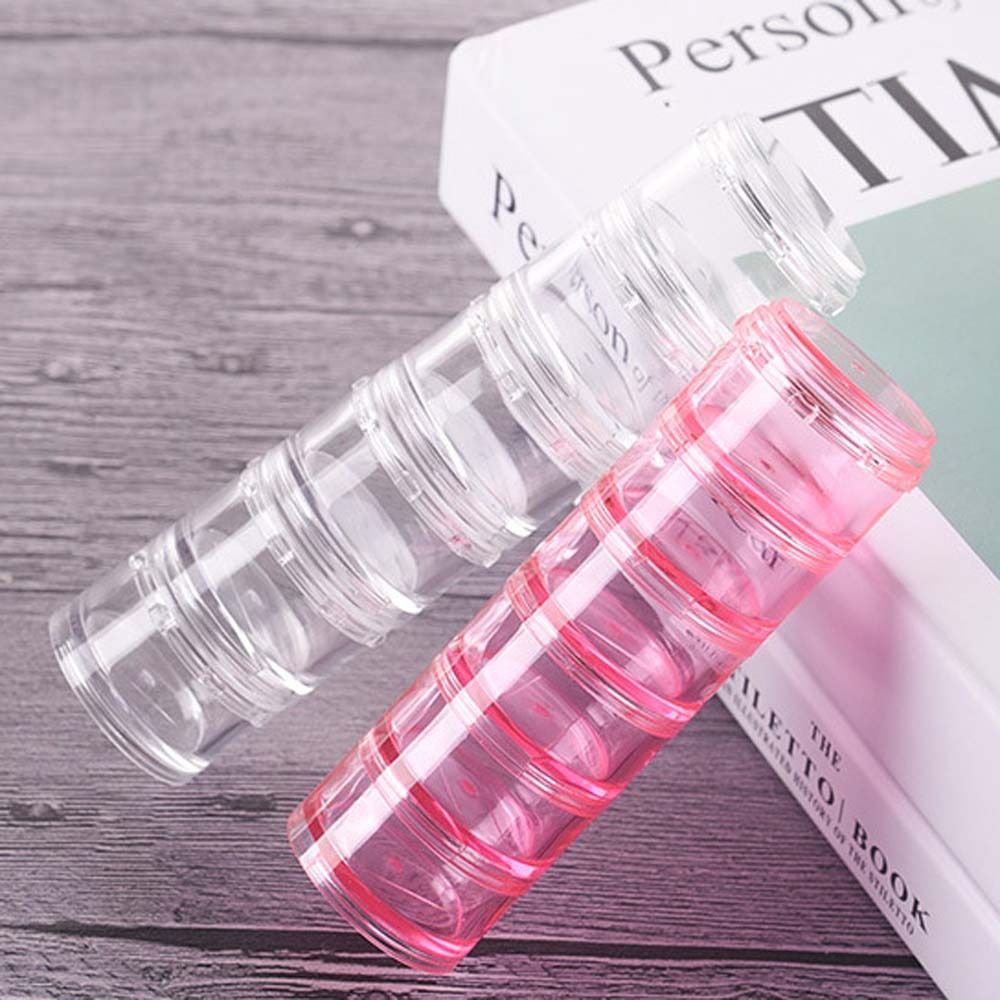 Portable Weekly Tablets Cut Compartment Jewelry Storage Travel Pill Case Pill Dispenser 7 Days Pill Box Medicine Organizer