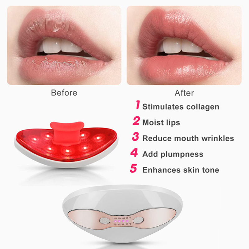 Mini Lip Plumping LED Lip Mask Heating Care Beauty Device