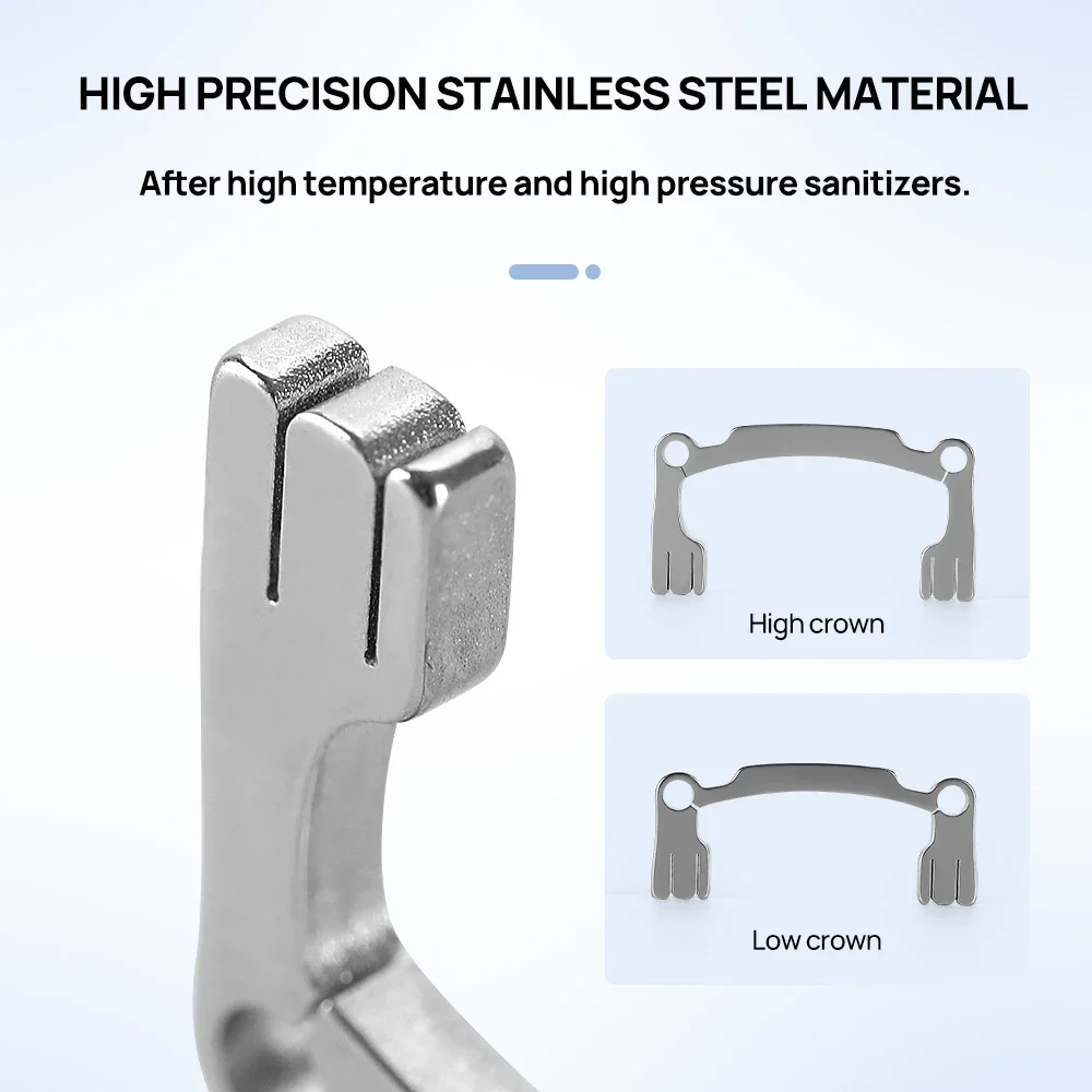 2PCS Dental Polishing Strip Holder Set - Metal Handheld Tool for Resin Teeth Grinding, Sanding & Shaping, Dentist Kit