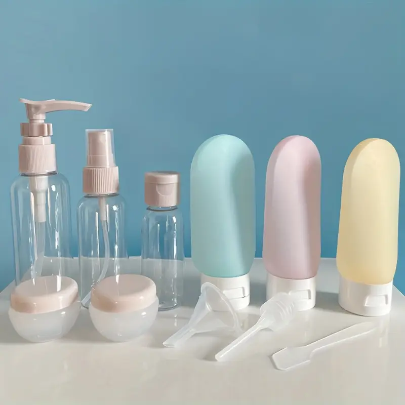 Refillable Perfume Bottle Set Portable Travel Cosmetic Containers for Lotion Shampoo and Shower Gel Leak-Proof Dispenser Bottles