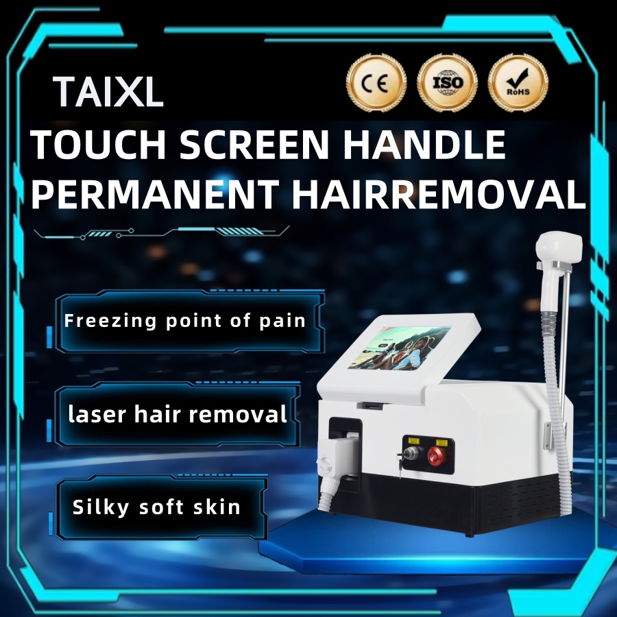 808 Alexandrite Hair Removal Laser Diode Machine 3000W Ice Platinum Body Face Underarm Cooling Head Permanent Painless Epilator