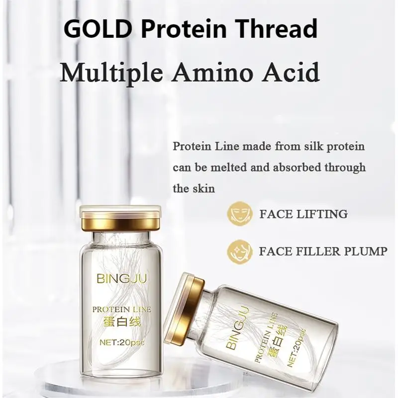 Instant Lift Collagen Protein Thread Line Set Face Filler Absorbable Thread Firming Silk Fibroin Line Carving Anti-aging line