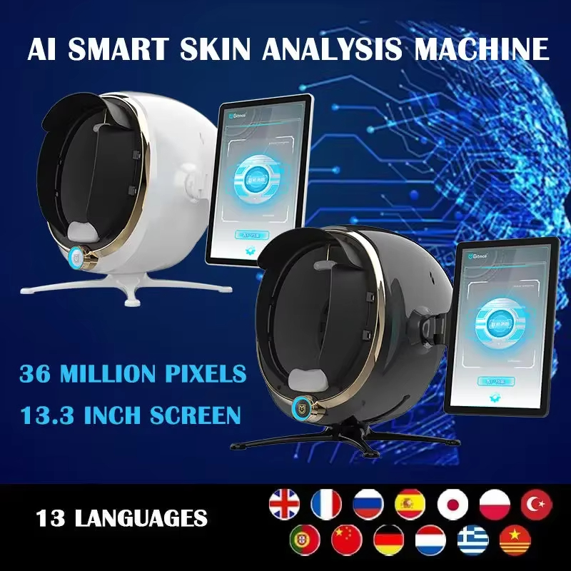 2025 Newest 3D Skin Diagnosis System 36 Million Pixels Facial Analysis Machine Skin Moisture Detection Analyzer Salon Use Device