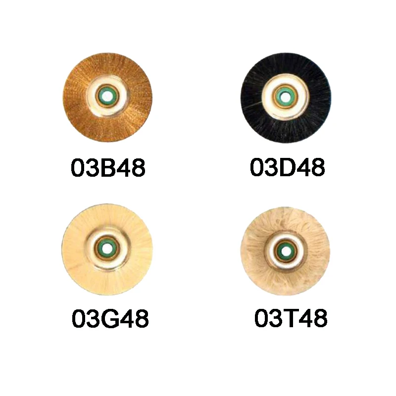 GREATLH Dental Polishing Brush Wheel Rotary Tools Wool Goat Cotton Black Buffing Dental Materials