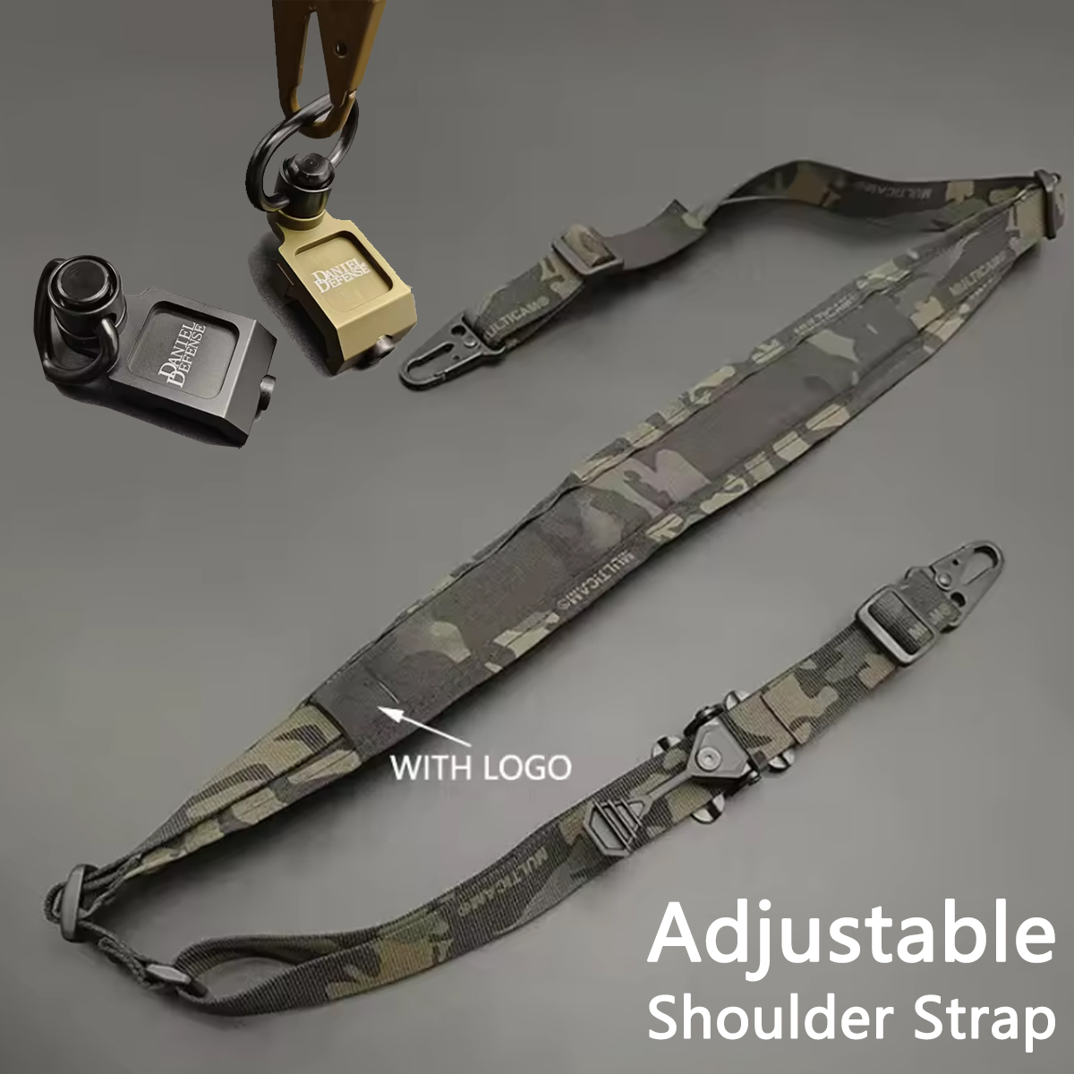 Tactical QD Quick Release Sling Strap Airsoft 2 Points Adjustable Rifle Strap Outdoor With DD QD Swivel Hunting Accessories