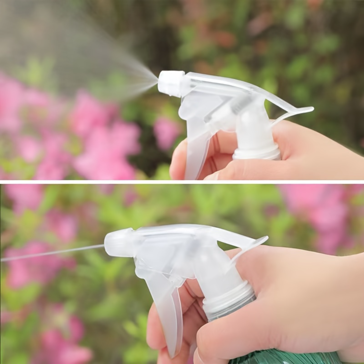 28/400 Universal Spray Head Watering Bottle - Fine Mist Atomizer for Gardening & Hairdressing - PVC-Free, Unscented, Hand-Operat