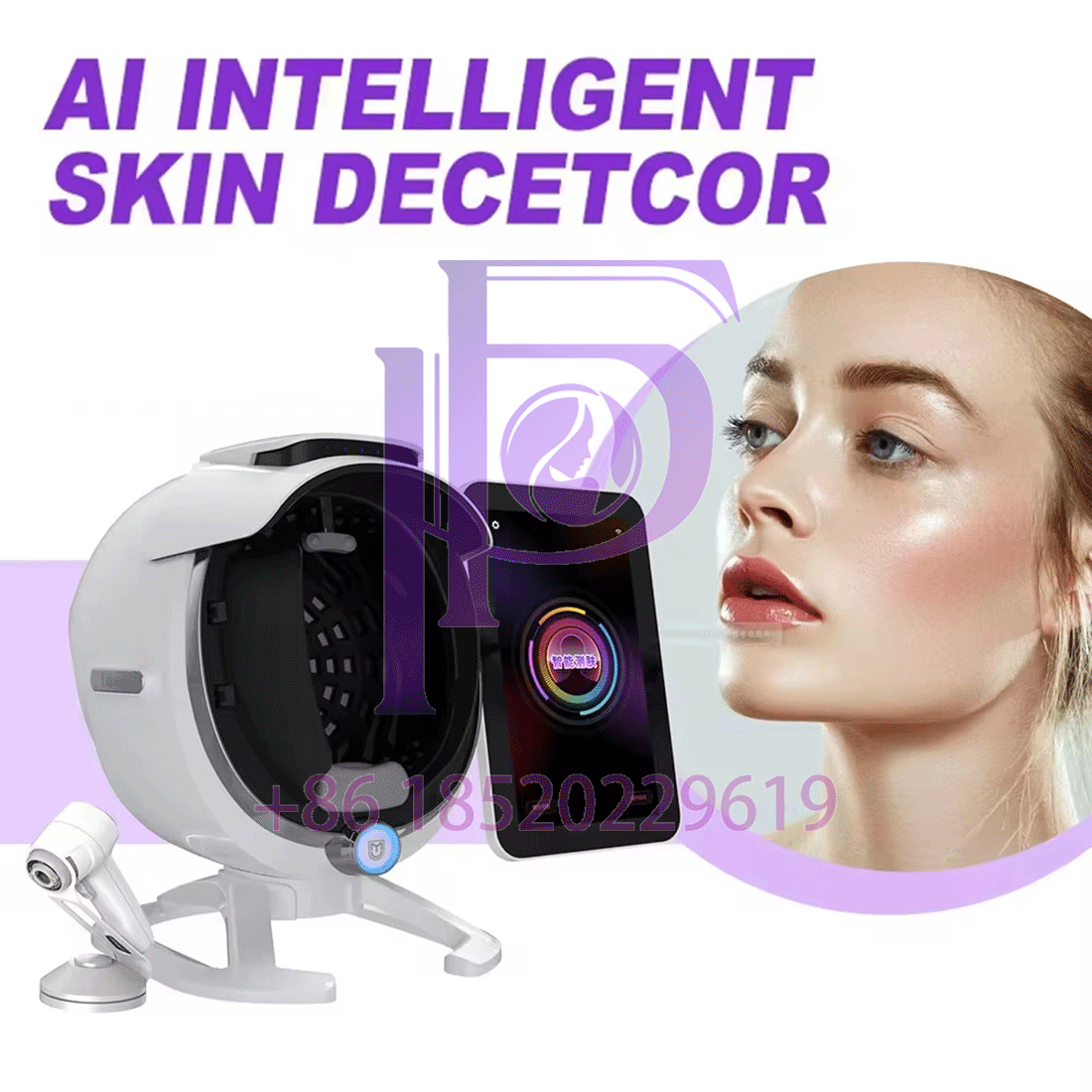 AI Intelligent Face Scanner skim Analyzer Machine 36 Million Pixel 8 Spectral Image 3D Facial Visia skim Analysis Machine