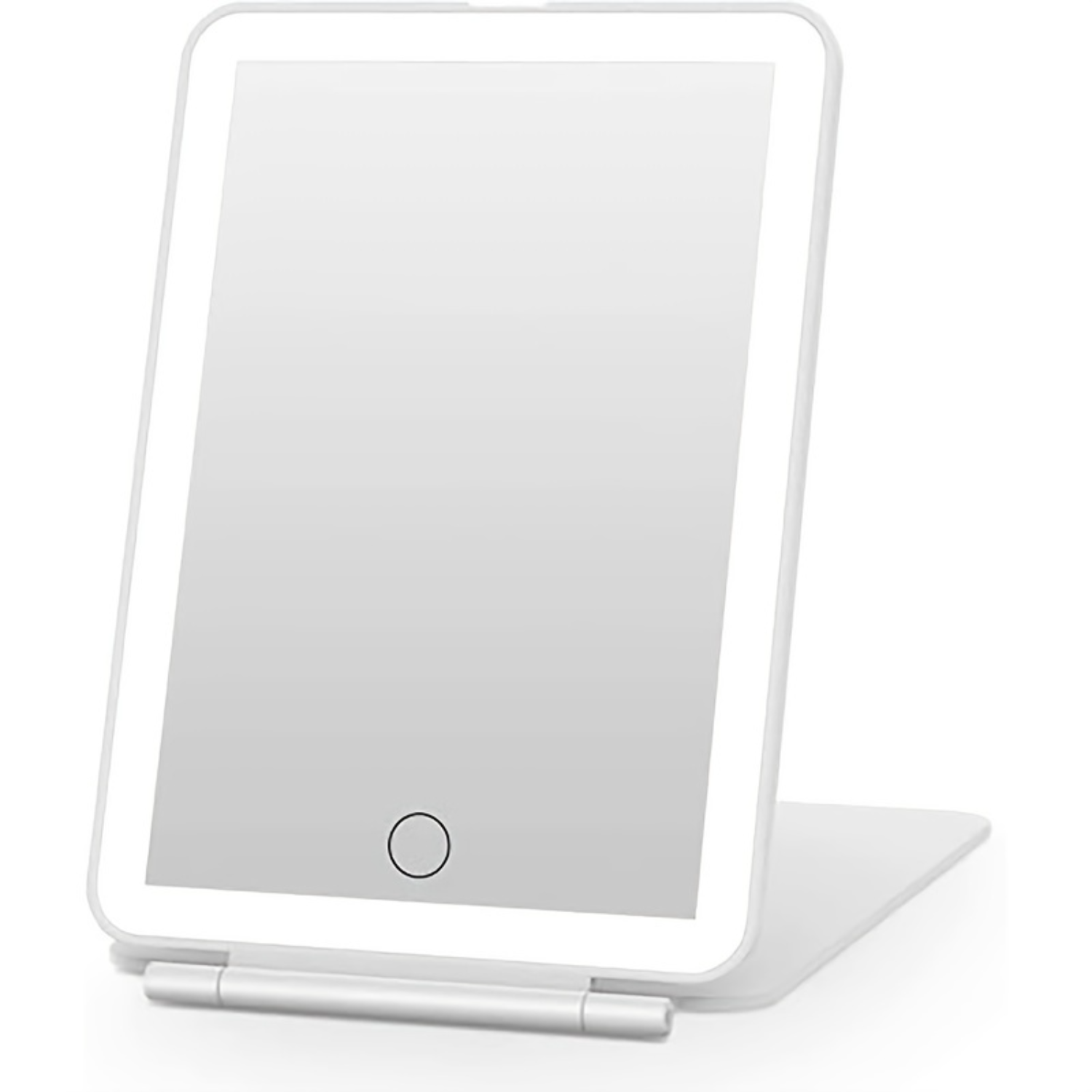 1pc Rechargeable LED Makeup Mirror, Cosmetic Mirror, Foldable Desktop Mirror, Portable Lighted Makeup Beauty Mirror