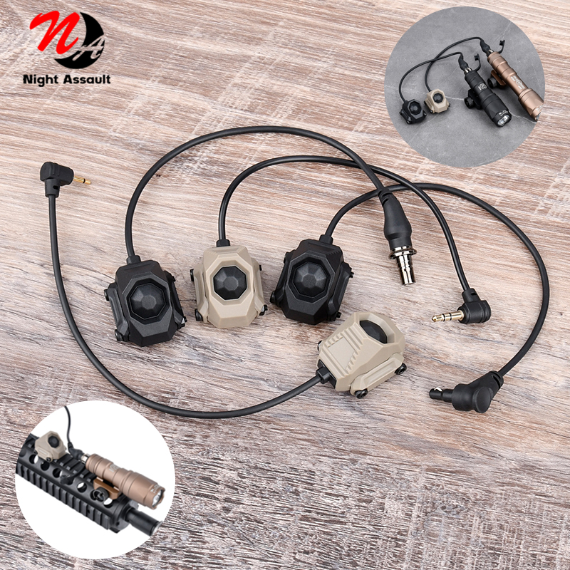 WADSN AXON SL Tactical Remote Pressure Switch Modbutton Surefir M300 M600 2.5 3.5 SF Crane Plug Fit 20mm Rail NGAL PEQ OGL Laser