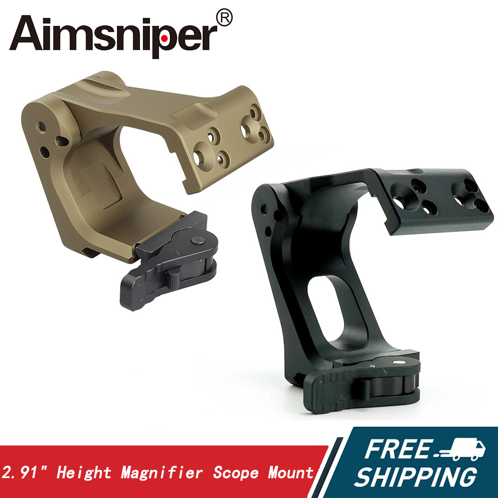 2.91" Flip-to-Center(FTC) Magnifier Scope Mount with QD Lever,Fit for G30 G23 G33 G43 G45 VMX3T 3X etc, Fit 20mm Picatinny Rails