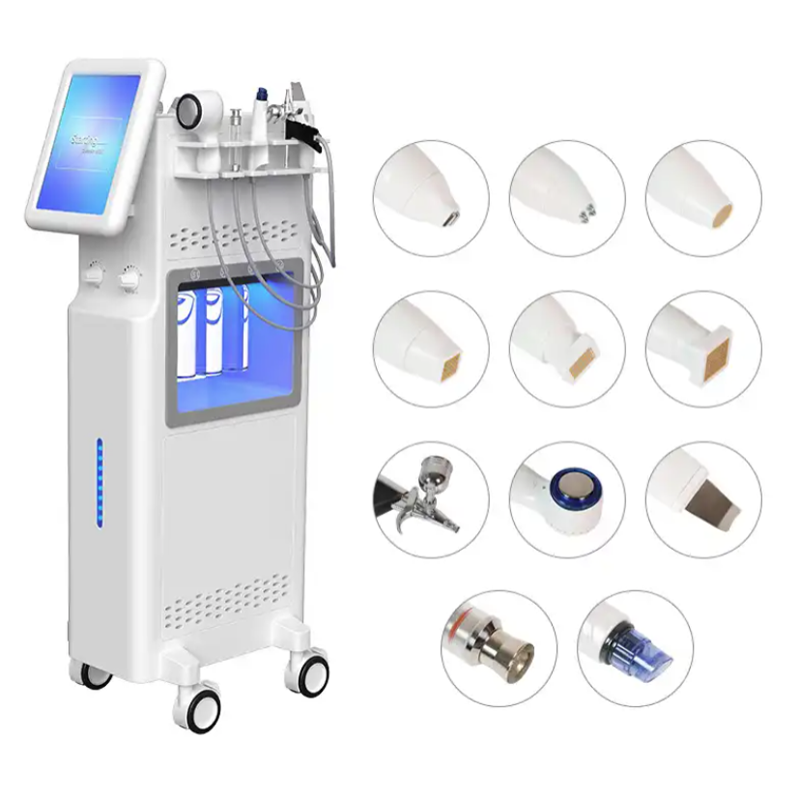 11 in 1 Hydro Facial Dermabrasion Machine Super Bubble Deep Cleansing Blackhead Removal Face Lifting Beauty Salon Spa Device