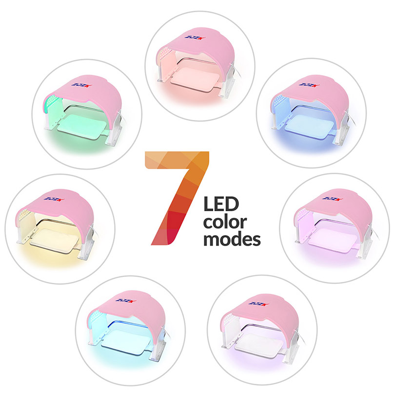 Professional Led Face Mask Lamp Beauty Mask Wrinkle Removal Professional Led Face Calm Device  With 7 Colors 990 LED Chips