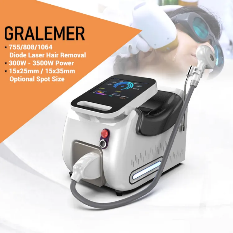 808 Diode Laser Hair Removal Machine 3 Wavelength for All Skin Types Depilator Professional Beauty Salon Equipment Home Use