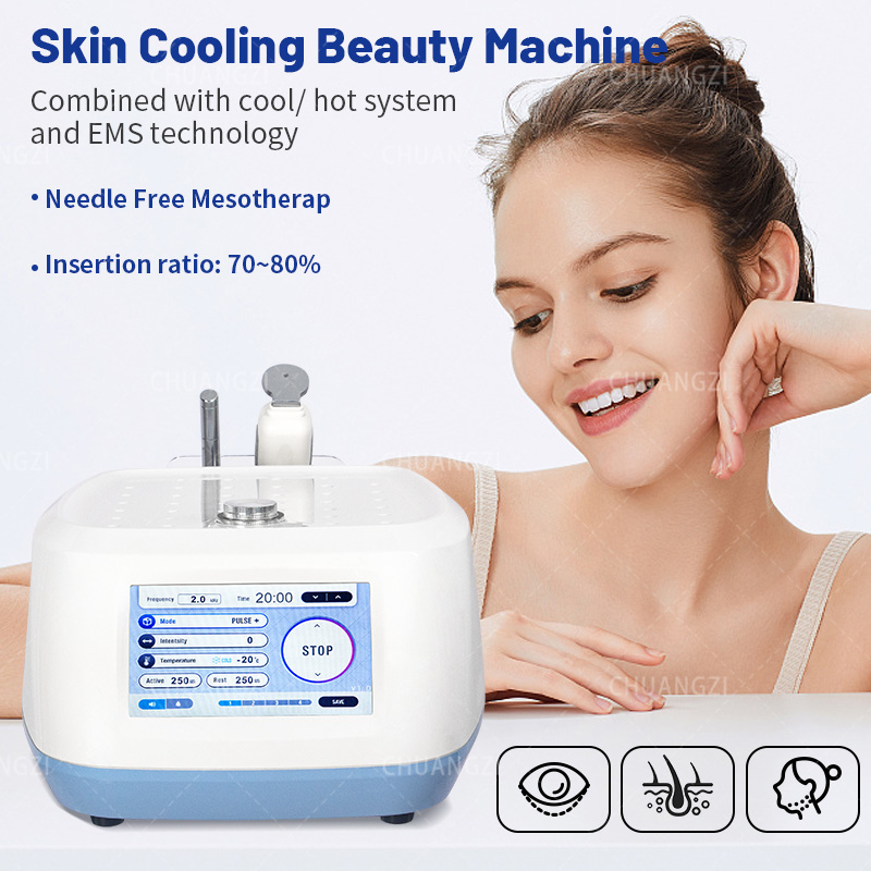 2025 NEW Dcool Portable Cool And Hot  For Skin Tightening Anti Puffiness Facial Electroporation Machine Beauty Device