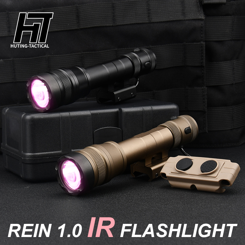 REIN 1.0 IR Flashlight Cloud defensive metal Weapon light With Dual function switch Fit Hunting 20mm Rail Night Vision LED Light