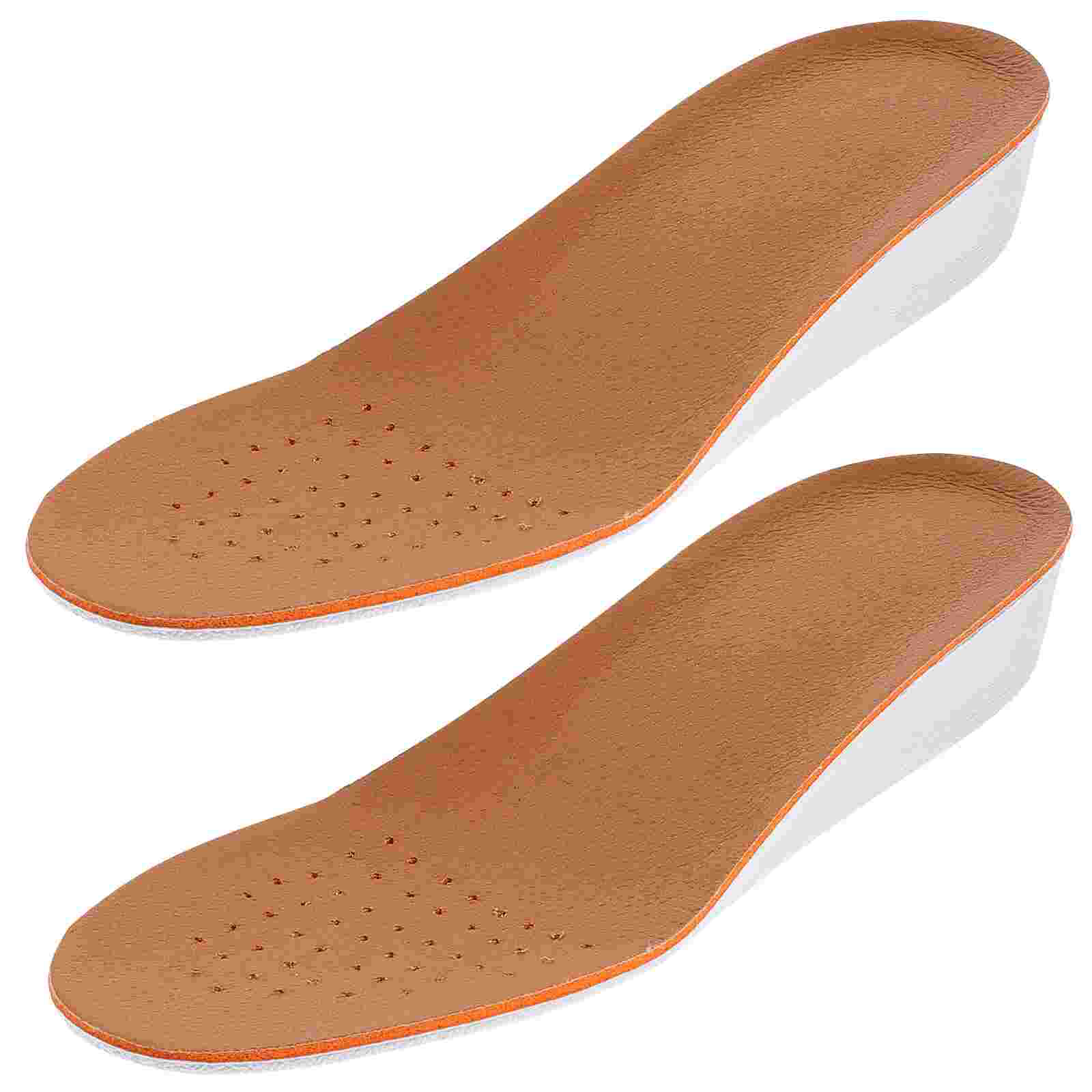 Of Pig Skin Latex EVA Shoe Lifts Height Increase Insoles Taller Cushion Foot Care Tool For Women Men Size S 3cm